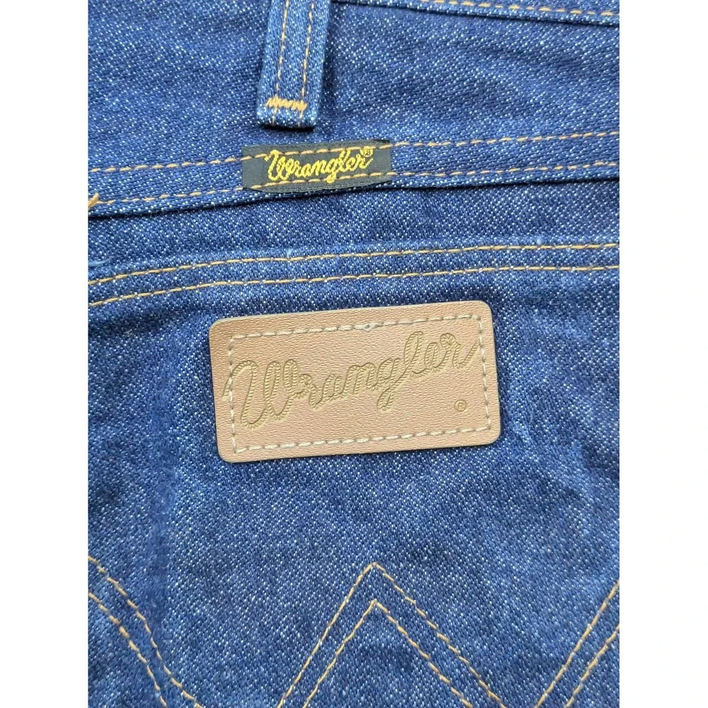 Wrangler 13MWZ Jeans Mens 36x30 (38x30) Blue Denim Cowboy Western Straight Leg